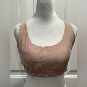 Victoria's Secret Mauve/Blush Scoop Neck Sports Bra Size L